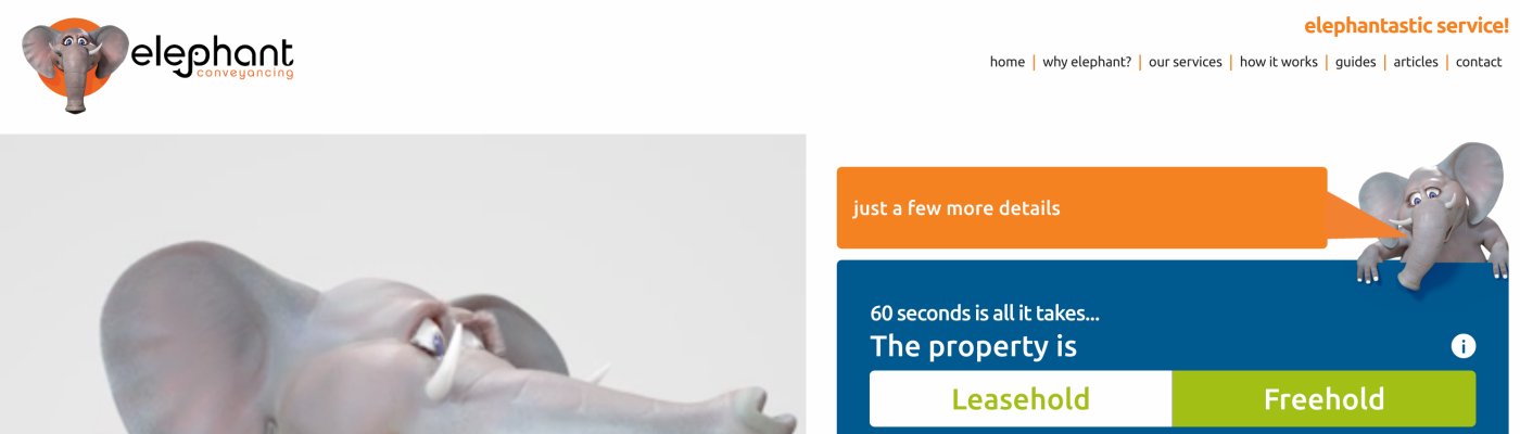 Developing an in-page interactive tool for online conveyancing